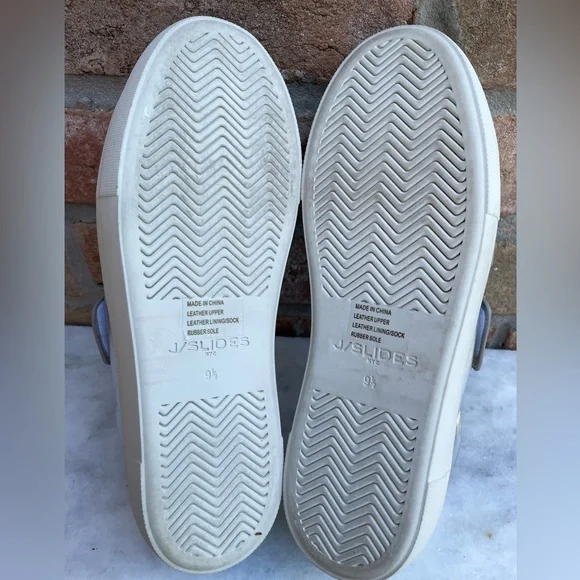 J Slides Metallic Silver Platform Sneaker Women's Size 9.5 - Picture 5 of 6
